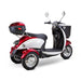 Supreme 3-Wheel Scooter in red and white, right rearview