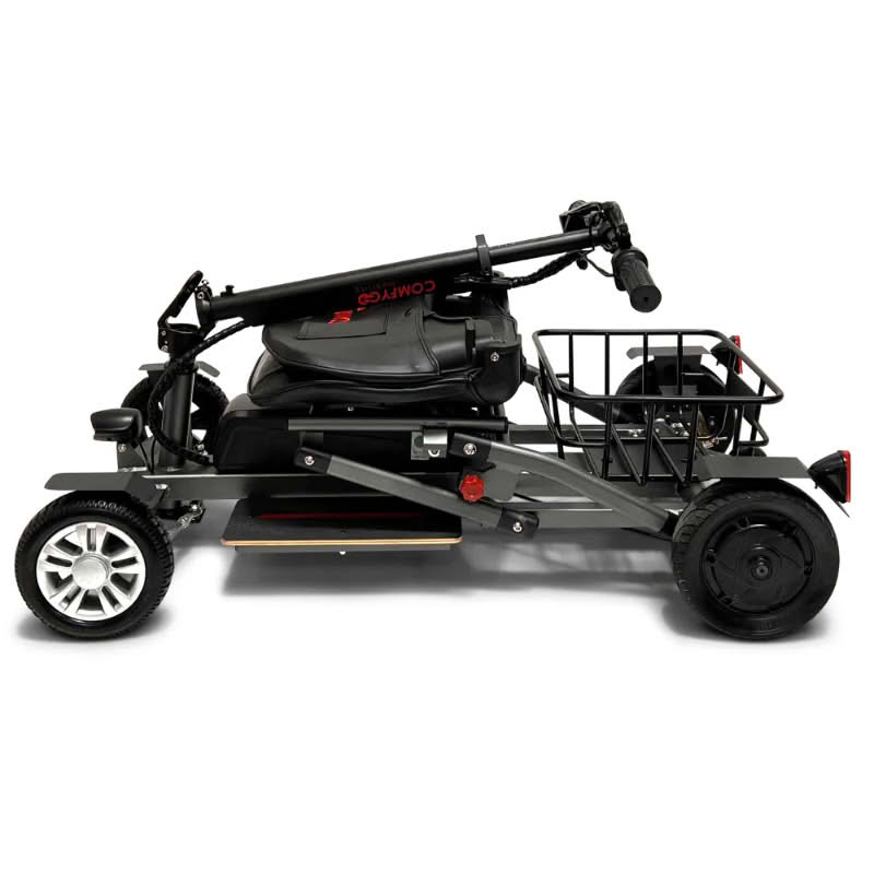 ComfyGo MS-5000 Mobility Scooter in gray, folded view