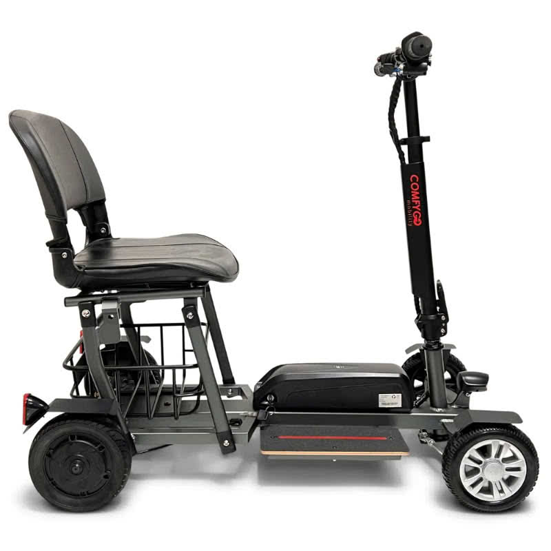 ComfyGo MS-5000 Mobility Scooter in gray, rightside view