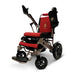Majestic IQ-8000 Lightweight Wheelchair in silver, red seat