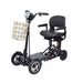 ComfyGo MS-3000 Foldable Scooter in black, wide seat