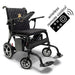 ComfyGo Phoenix Carbon-Fiber Electric Wheelchair in black, wireless remote control included