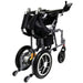 ComfyGo X-7 Lightweight Wheelchair in silver, folded back view