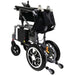ComfyGo X-7 Lightweight Wheelchair in silver, folded sideview