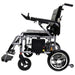 ComfyGo X-7 Lightweight Wheelchair in silver, left sideview