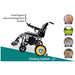 ComfyGo X-7 Lightweight Wheelchair in silver, all terrain
