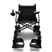 ComfyGo X-Lite Ultra Electric Wheelchair in black, lower front view