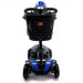 ComfyGo Z-4 Mobility Scooter in blue, front view and basket