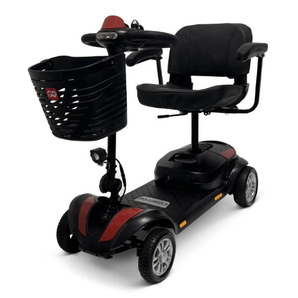 ComfyGo Z-1 Portable Mobility Scooter Red Front View