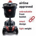ComfyGo Z-4 Mobility Scooter in red, front view