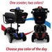 ComfyGo Z-4 Mobility Scooter in blue and red, color options