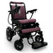 Majestic IQ-8000 Lightweight Wheelchair in black, purple seat