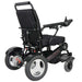 Falcon Portable Power Wheelchair in black, back right view