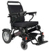 Falcon Portable Power Wheelchair in black, front right view