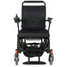 Falcon Portable Power Wheelchair in black, front view