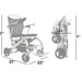 Matrix Ultra 2 Wheelchair in silver, wheelchair measurements