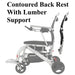 Matrix Ultra 2 Wheelchair in silver, contoured back rest