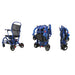 Matrix Ultra 2 Wheelchair in blue, three different angles