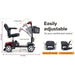 Metro Mobility M1 4-Wheel Mobility Scooter Red Easily Adjustable for your comfort and control