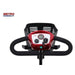 Metro Mobility M1 4-Wheel Mobility Scooter Red Handle View with Basket