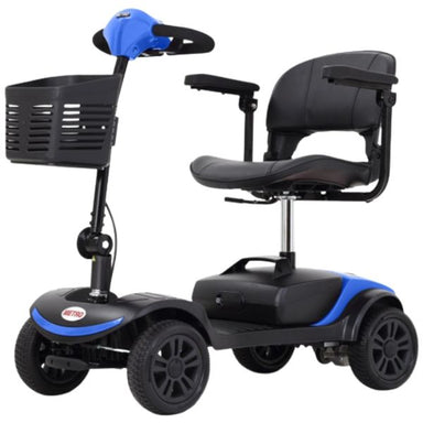 Metro Mobility M1 Lite 4-Wheel Mobility Scooter Blue Front Left View