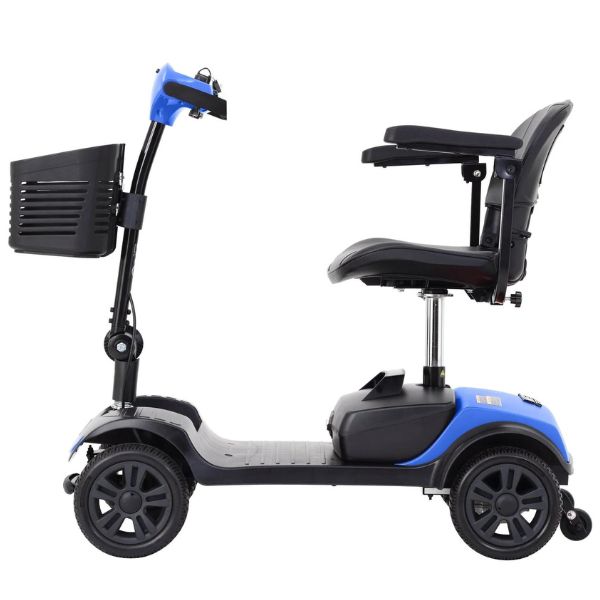 Metro Mobility M1 Lite 4-Wheel Mobility Scooter Blue Left Side View