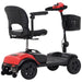 Metro Mobility M1 Lite 4-Wheel Mobility Scooter Red Back Right View