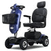 Metro Mobility Max Plus 4-Wheel Mobility Scooter Blue Front Left View