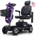 Metro Mobility Max Plus 4-Wheel Mobility Scooter Dark Purple Front Left View