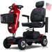 Metro Mobility Max Plus 4-Wheel Mobility Scooter Red Front Left View
