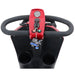 Metro Mobility Max Plus 4-Wheel Mobility Scooter Red Handle and Key View from Chair