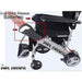 Air Hawk Foldable Electric Wheelchair in silver, battery powered