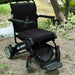 Air Hawk Foldable Power Wheelchair, black color, right side view
