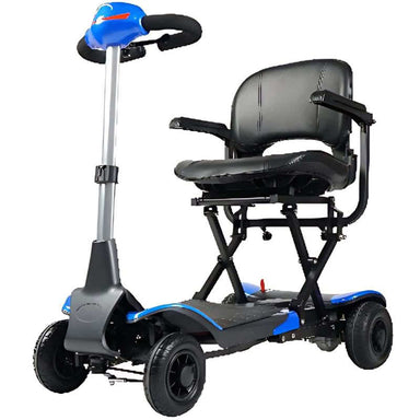 Optimus Automatic Mobility Scooter in blue, front left view
