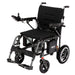 Oracle Lightweight Foldable Power Wheelchair in grey, front left view