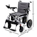 Oracle Lightweight Foldable Power Wheelchair in silver, measurements