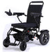 Tech 4 Remote Control Power Wheelchair in black, front left view
