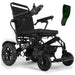Tech 4 Remote Control Power Wheelchair in black, controller, front right view