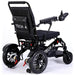Tech 4 Remote Control Power Wheelchair in black, back right view