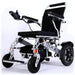 Tech 4 Remote Control Power Wheelchair in silver, front left view