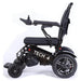 Tech 4 Remote Control Power Wheelchair in black, left sideview