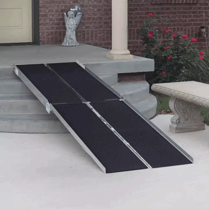 Small Transfer Ramps PVI - Aluminum Multi-Fold Portable Wheelchair Ramp — Life Changing Mobility