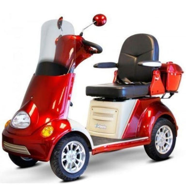 E-Wheels EW-52 4-Wheel Scooter Red Left View