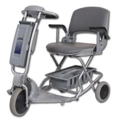 Tzora Easy Travel Elite 3 Wheel Scooter Silver Front View